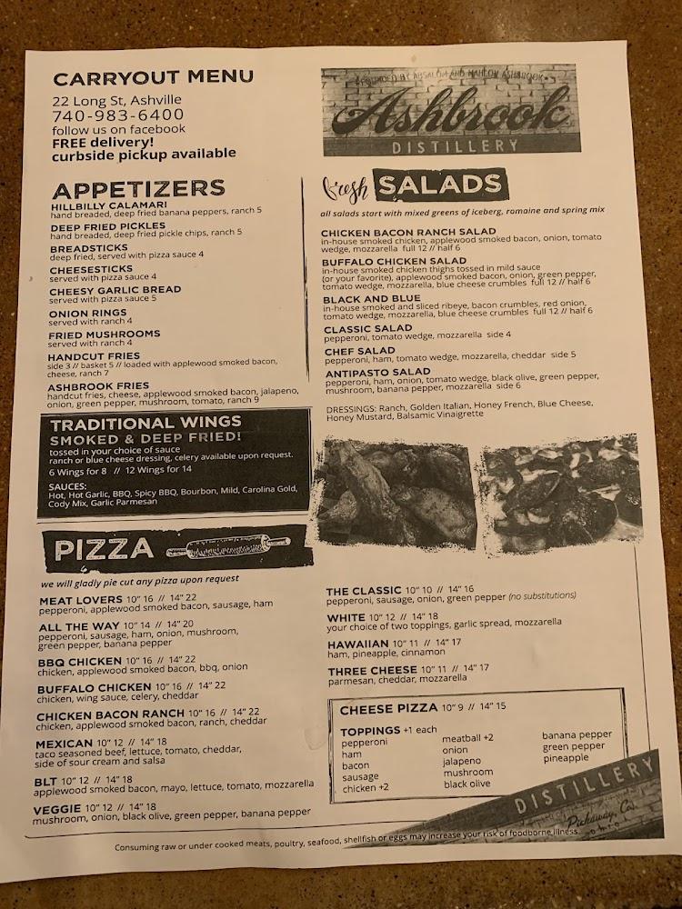 Ashbrook Grill Menu image 4