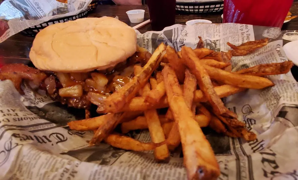Tiki Burger and Fries